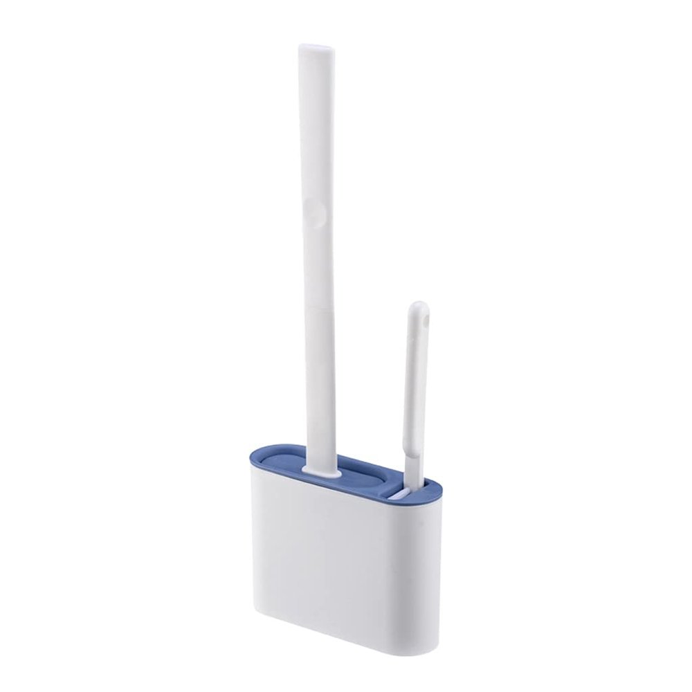 Toilet Brush Toilet Brush Holder Wall-Mounted No Dead End Toilet Cleaning Brush Toilet Punch-Free Silicone Toilet Bowl Brush Household Toilet Brushs Toilet Bowl Brush (Color : A)