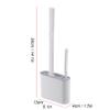 Toilet Brush Toilet Brush Holder Wall-Mounted No Dead End Toilet Cleaning Brush Toilet Punch-Free Silicone Toilet Bowl Brush Household Toilet Brushs Toilet Bowl Brush (Color : A) view 2