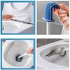 Toilet Brush Toilet Brush Holder Wall-Mounted No Dead End Toilet Cleaning Brush Toilet Punch-Free Silicone Toilet Bowl Brush Household Toilet Brushs Toilet Bowl Brush (Color : A) view 3