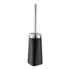 NOVOCE Toilet Brush Toilet Brush Modern Black Toilet Brush Holder Bathroom Wall Mounted Stainless Steel Toilet Brush Set Toilet Bowl Brush view 1