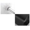 NOVOCE Toilet Brush Toilet Brush Modern Black Toilet Brush Holder Bathroom Wall Mounted Stainless Steel Toilet Brush Set Toilet Bowl Brush view 4