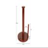 Handcrafted Paper Towel Holder Kitchen Countertop Free-Standing Non-Slip Wood Base Wooden Paper Towel Roll Dispenser for Kitchen, Bathroom, Dining Table - Rosewood view 3