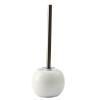 NOVOCE Toilet Brush Toilet Brush and Holder Set,Ceramics Bathroom BristlesCleaning Bowl Brush Kit with Tweezers White Black Toilet Bowl Brush (Color : B) view 1