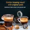 CAPMESSO Reusable Coffee Capsule Lids for Reusable Nespresso Pods Vertuoline, Food Grade Silicone Caps for Every Sizes of Refillable Vertuoline Pods with Scoop and Brush(3PCS Silicone Caps-NO PODS) view 2