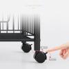 Kitchen Shelf 4-Tier Rolling Kitchen Storage shelf Rolling Utility Cart with Shelves Wire Basket Kitchen Cart Microwave Oven Stand Fruit Vegetable Spice Organizer Rack Kitchen Rack Storage (Color : 1 view 4