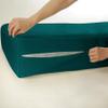1 Piece Zipper Mattress Cover Only Olympic Queen Size 18" Pocket Sold Separately 1000 Thread Count 100% Egyptian Cotton, Teal view 1