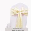 JFDYDM Champagne Chair Sashes 50 Pack, Satin Chair Ribbons for Wedding Party Bridal Shower Birthday Decor, Cream Chair Bows for Hotel Event Decorations (7 x 108 Inch) view 3