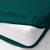 Velosso 1 Piece Zipper Mattress Cover Only Queen Size 18" Pocket Sold Separately 1000 Thread Count 100% Egyptian Cotton, Teal view 2