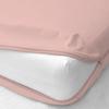 1 Piece Zipper Mattress Cover Only Olympic Queen Size 18" Pocket Sold Separately 1000 Thread Count 100% Egyptian Cotton, Blush view 2
