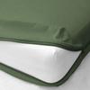 1 Piece Zipper Mattress Cover Only Queen Size 12" Pocket Sold Separately 1000 Thread Count 100% Egyptian Cotton, Moss view 2