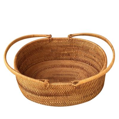 Cane Woven Storage Basket, Shelf Baskets, Handwoven Small Boxes, Storage Bucket for Clothes, Toys, Towels, Office Products,L