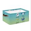 1 Pack Large Storage Baskets Bins Teal Green Ombre Laundry Collapsible Storage Box Laundry Organizer for Closet Shelf Nursery Kids Bedroom Laundry Room Wash Dry Fold Repeat view 1