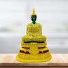 BUDDHO Emerald Buddha Statue Meditating Seated 11" H. Thai Buddha Statue Room Decor Home Decor Buddha Statue for Home Small Gift Office Gift Sculpture Figurines (Winter) view 2