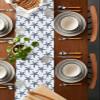 Ldtrchee Navy Blue Beach Starfish Table Runner 72 Inches, Summer Ocean Nautical Coastal Bed Runner Dresser Scarves Tabletop for Indoor Outdoor Parties/Ceremony/Banquet, 14" x 72" view 2