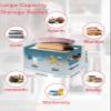 1 Pack Large Storage Baskets Bins Teal Ombre Laundry Room Collapsible Storage Box Laundry Organizer for Closet Shelf Nursery Kids Bedroom Wash Dry Fold Repeat view 2