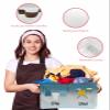 1 Pack Large Storage Baskets Bins Teal Ombre Laundry Room Collapsible Storage Box Laundry Organizer for Closet Shelf Nursery Kids Bedroom Wash Dry Fold Repeat view 4