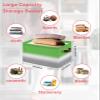 2 Pack Large Storage Baskets Bins Green White Gray Ombre Collapsible Storage Box Laundry Organizer for Closet Shelf Nursery Kids Bedroom Modern Abstract Aesthetics view 2