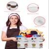 1 Pack Large Storage Baskets Bins Laundry Room Wash Dry Fold Repeat Collapsible Storage Box Laundry Organizer for Closet Shelf Nursery Kids Bedroom Cartoon Texture Washing view 4