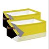 2 Pack Large Storage Baskets Bins Yellow Geometric Collapsible Storage Box Laundry Organizer for Closet Shelf Nursery Kids Bedroom Black White Gray Modern Abstract Art Aesthetics view 1