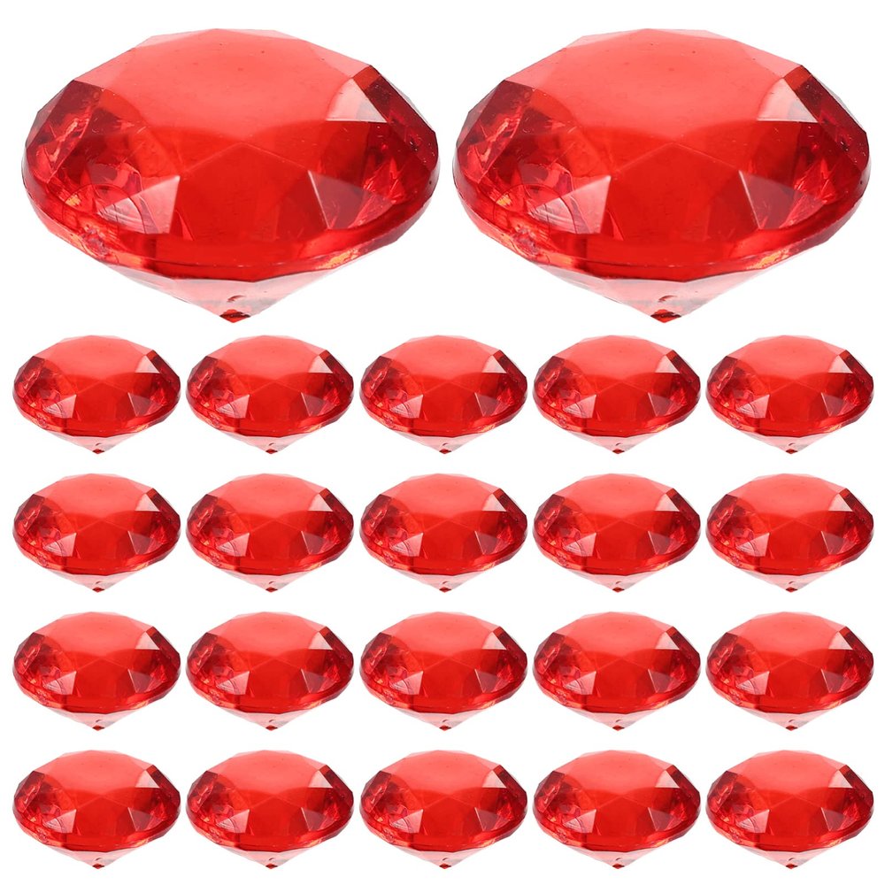 GLEAVI 1bag Valentine Day Vase Filler Floating Simulated Gems Decorative Beads for Weddings Parties and Home Decor of Realistic Floating Ornaments
