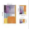Abstract Painting Art Bath Towels for Bathroom Set - Luxury Microfiber Towels Gifts for Women,Quick Dry Beach Kitchen Hand Hair Face Towel and Dish Washcloth,Modern Geometr Purple Grey Gym Towels+Set view 2