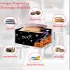 2 Pack Large Storage Baskets Bins Halloween Collapsible Storage Box Laundry Organizer for Closet Shelf Nursery Kids Bedroom Boo Farmhouse Pumpkin Ghost Black view 2