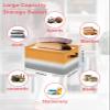 1 Pack Large Storage Baskets Bins Orange White Grey Ombre Collapsible Storage Box Laundry Organizer for Closet Shelf Nursery Kids Bedroom Modern Abstract Aesthetics view 2