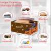 2 Pack Large Storage Baskets Bins Halloween Collapsible Storage Box Laundry Organizer for Closet Shelf Nursery Kids Bedroom Boo Farmhouse Pumpkin Ghost Brown view 2