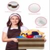 1 Pack Large Storage Baskets Bins Brown Beige Wood Collapsible Storage Box Laundry Organizer for Closet Shelf Nursery Kids Bedroom Farmhouse Retro Wooden Grain view 4