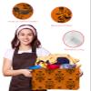 2 Pack Large Storage Baskets Bins Halloween Collapsible Storage Box Laundry Organizer for Closet Shelf Nursery Kids Bedroom Black Spi-der Ghost Pumpkin Orange view 4