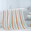 Abstract Orange Bath Towels for Bathroom Set - Luxury Microfiber Towels Gifts for Women,Quick Dry Beach Kitchen Hand Hair Face Towel and Dish Washcloth,Geometric Striped Ombre Green Gym Towels+Set view 3