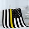 America Yellow Black Flag Bath Towels for Bathroom Set - Luxury Microfiber Towels Gifts for Women,Dry Beach Kitchen Hand Hair Face Towel Washcloth,Country White Stars Security Fuards Tow Truck Drivers view 3