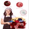 2 Pack Large Storage Baskets Bins Red Black White Spring Floral Collapsible Storage Box Laundry Organizer for Closet Shelf Nursery Kids Bedroom Modern Abstract Aesthetics view 4
