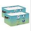 2 Pack Large Storage Baskets Bins Teal Green Ombre Laundry Collapsible Storage Box Laundry Organizer for Closet Shelf Nursery Kids Bedroom Laundry Room Wash Dry Fold Repeat view 1