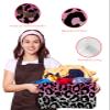 2 Pack Large Storage Baskets Bins Pink Gray Ombre Leopard Collapsible Storage Box Laundry Organizer for Closet Shelf Nursery Kids Bedroom Modern Cheetah Abstract Art Aesthetics view 4