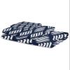 Abstract Navy Blue Bath Towels for Bathroom Set - Luxury Microfiber Towels Gifts for Women,Quick Dry Beach Kitchen Hand Hair Face Towel Dish Washcloth,Modern Minimalistic Geometric Stripes Towels+Set view 2