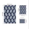 Abstract Navy Blue Bath Towels for Bathroom Set - Luxury Microfiber Towels Gifts for Women,Quick Dry Beach Kitchen Hand Hair Face Towel Dish Washcloth,Modern Minimalistic Geometric Stripes Towels+Set view 3