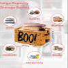 2 Pack Large Storage Baskets Bins Halloween Boo Collapsible Storage Box Laundry Organizer for Closet Shelf Nursery Kids Bedroom Black Star Polka Dots Ghost Orange view 2