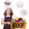 2 Pack Large Storage Baskets Bins Halloween Boo Collapsible Storage Box Laundry Organizer for Closet Shelf Nursery Kids Bedroom Black Star Polka Dots Ghost Orange view 4
