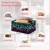 2 Pack Large Storage Baskets Bins Teal Purple Ombre Leopard Collapsible Storage Box Laundry Organizer for Closet Shelf Nursery Kids Bedroom Modern Cheetah Abstract Art Aesthetics view 2