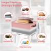 1 Pack Large Storage Baskets Bins Pink White Grey Ombre Collapsible Storage Box Laundry Organizer for Closet Shelf Nursery Kids Bedroom Modern Abstract Aesthetics view 2