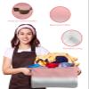 1 Pack Large Storage Baskets Bins Pink White Grey Ombre Collapsible Storage Box Laundry Organizer for Closet Shelf Nursery Kids Bedroom Modern Abstract Aesthetics view 4