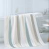 Abstract Bath Towels for Bathroom Set - Luxury Microfiber Towels Gifts for Women,Quick Dry Beach Kitchen Hand Hair Face Towel Dish Washcloth,Beige Teal Geometric Minimalistic Brush Stripes Towels+Set view 3