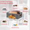 2 Pack Large Storage Baskets Bins Thanksgiving Pumpkin Turkey Collapsible Storage Box Laundry Organizer for Closet Shelf Nursery Kids Bedroom Hello Fall Sunflower Black Plaid view 2