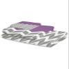 Stripr Bath Towels for Bathroom Set - Luxury Microfiber Towels Gifts for Women,Quick Dry Beach Kitchen Hand Hair Face Towel Dish Washcloth,Abstract Purple Herringbone Chevron Retro Towels+Set view 2