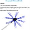 chimney sweep kit Chimney Sweep Brushes Kit, Dryer Vent Cleaning Drain Rod Set, Electrical Drill Drive Nylon Sweeping Brush With 6/8/10/12 Rods, Clean Tool For Chimneys Flue Fireplace Stove ( Color : view 2