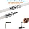 chimney sweep kit Chimney Sweep Brushes Kit, Dryer Vent Cleaning Drain Rod Set, Electrical Drill Drive Nylon Sweeping Brush With 6/8/10/12 Rods, Clean Tool For Chimneys Flue Fireplace Stove ( Color : view 3