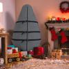 Covers & all Christmas Tree Upright Storage Bag, 8 oz Heavy Duty 600 Denier Water Repellant and UV Resistant Fabric with Buckle Straps, Zipper & Drawstrings (5 feet, Charcoal Gray) view 4