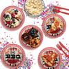 Birthday Galore Let's BBQ Red Gingham Party Supplies Tableware - Bar-B-Q Disposable Round Paper Plates - Summer Barbecue Picnic Plate - 32 Piece Large 9" Paper Plates view 4