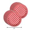 I Do BBQ Couples Shower Red Gingham Party Supplies - 64 Piece Bachelor Bacherlorette Bar-B-Q Tableware Set Includes Large 9" Dinner Plates and 8" Dessert Paper Plates Napkins Cups - Kit for 16 view 4